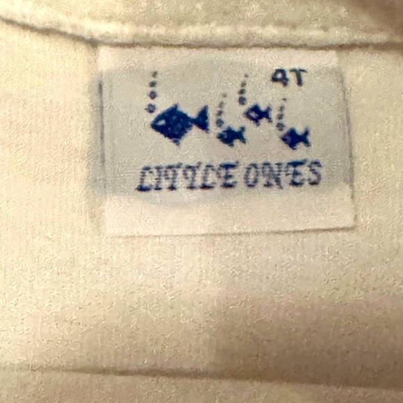 Little Ones White Tee w/ Embroidered Sailboats Graphic - Size 4T - New w/ Tags - Picture 4 of 5